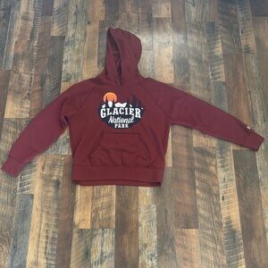 Glacier National Park Women's Maroon Hoodie